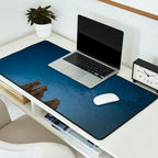 Vajolet Towers at Night with the Milky Way - Nature and Landscape Photography Desk Mat Gallery Image 2