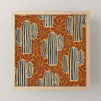 Sonora - Rust, gold, black and white Mini Art Print Gallery Image 1