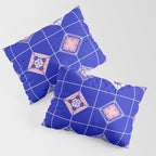 Talavera Mexican Tile - Pink & Periwinkle Palette Pillow Sham Gallery Image 3