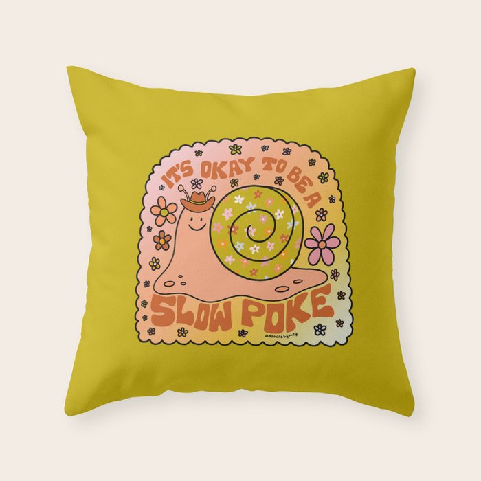 Slow Poke Throw Pillow Gallery Image 6