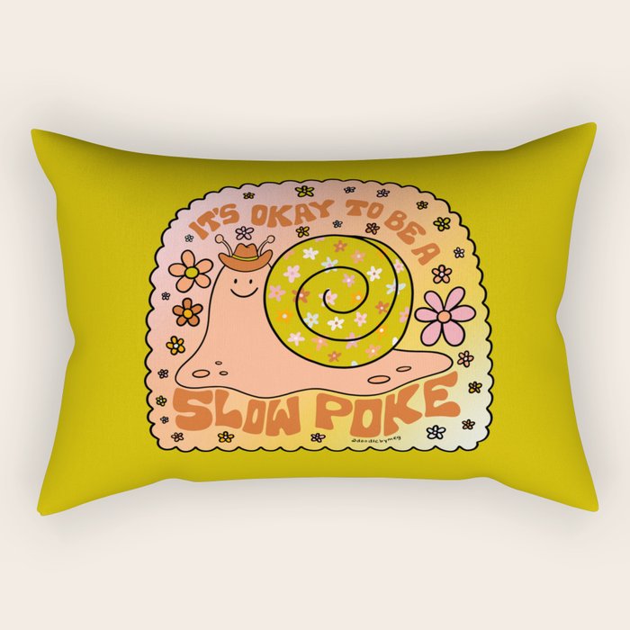 Slow Poke Rectangular Pillow Gallery Image 1