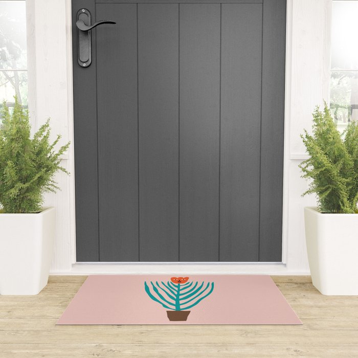 Sassy flower Welcome Mat Gallery Image 3
