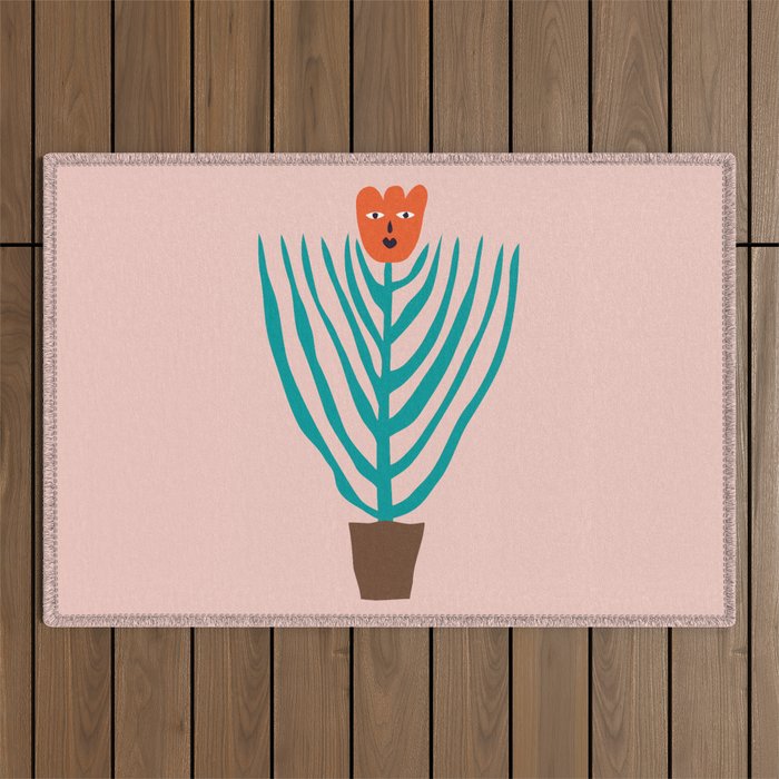 Sassy flower Outdoor Rug Gallery Image 1