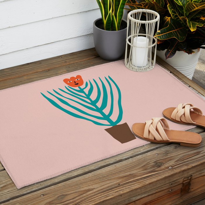 Sassy flower Outdoor Rug Gallery Image 2