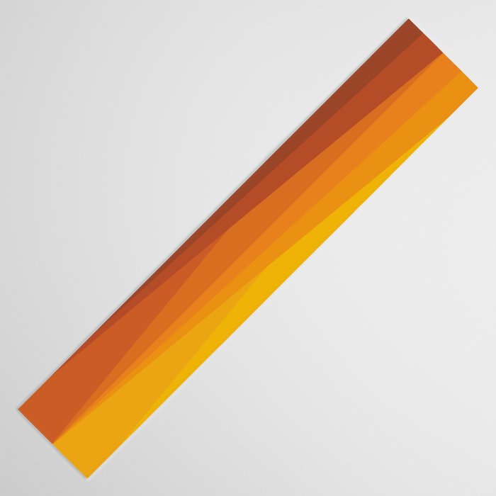 Geometric Triangles XI Retro Orange Table Runner Gallery Image 3
