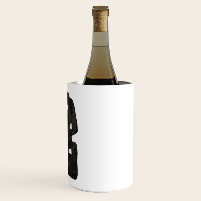 'Boulder' Mid Century Modern Fun Abstract Shapes  Wine Chiller Gallery Image 3