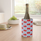 Y2K Cherries - Blue Pattern Large Wine Chiller Gallery Image 4