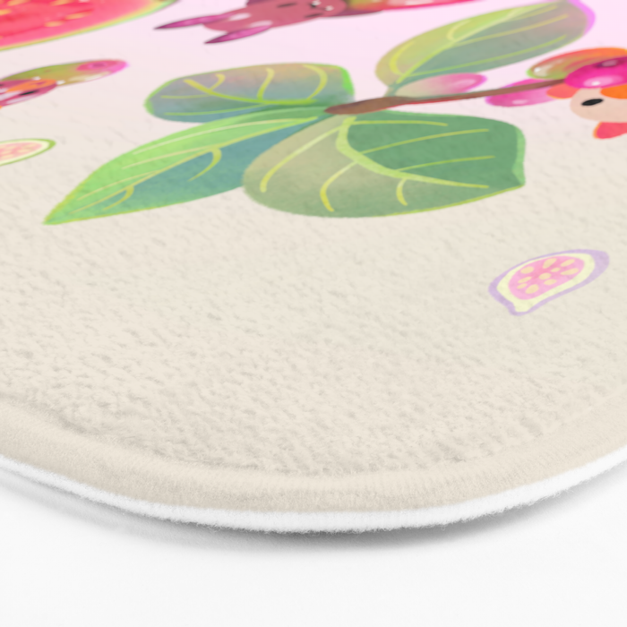  Fruit and bat - pastel Bath Mat Gallery Image 3
