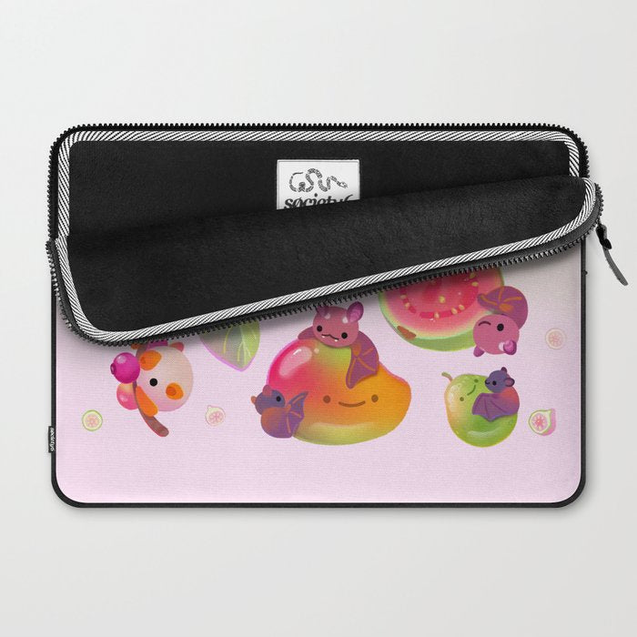  Fruit and bat - pastel Laptop Sleeve Gallery Image 2