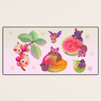  Fruit and bat - pastel Desk Mat Gallery Image 3