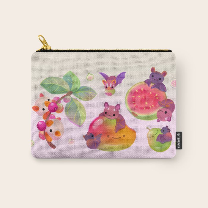  Fruit and bat - pastel Carry All Pouch Gallery Image 1