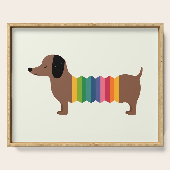 Rainbow Dooooog Serving Tray Gallery Image 1