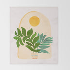 Boho Summer Scene Window Series Throw Blanket Gallery Image 2