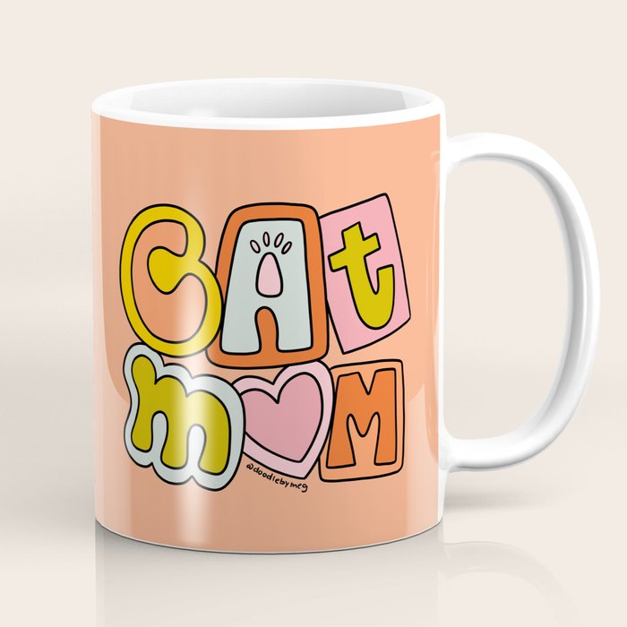 Cat Mom Coffee Mug Gallery Image 1