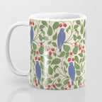 Vintage Blue Birds And Cherries Coffee Mug Gallery Image 3