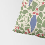 Vintage Blue Birds And Cherries Pillow Sham Gallery Image 4