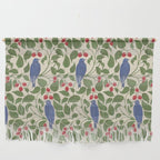 Vintage Blue Birds And Cherries Wall Hanging Gallery Image 1
