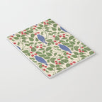 Vintage Blue Birds And Cherries Notebook Gallery Image 3