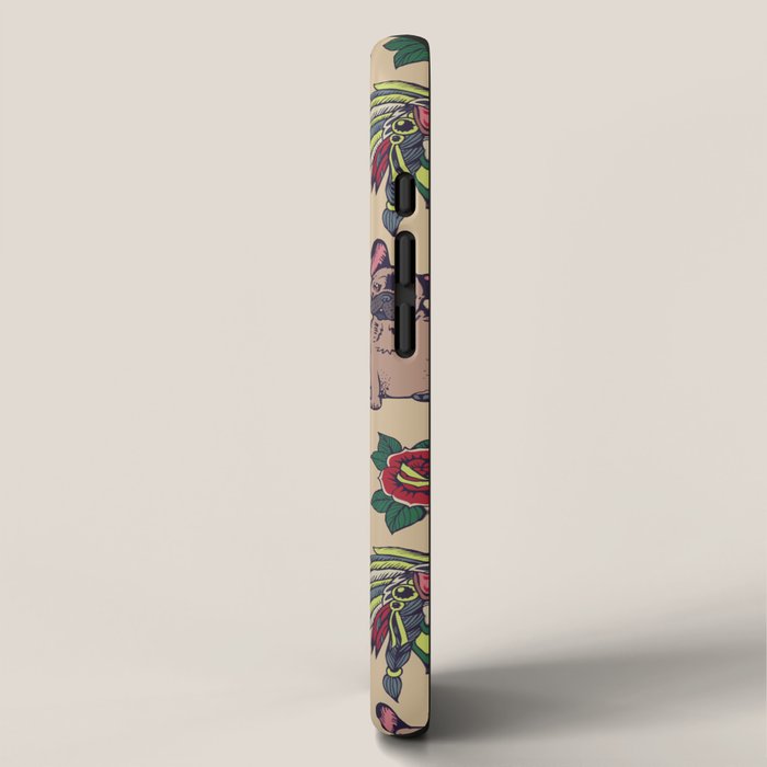 French  Bulldog Tattoo iPhone Case Gallery Image 2