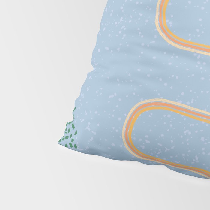 Abstract Fields in Blue-Grey & Green Pillow Sham Gallery Image 4