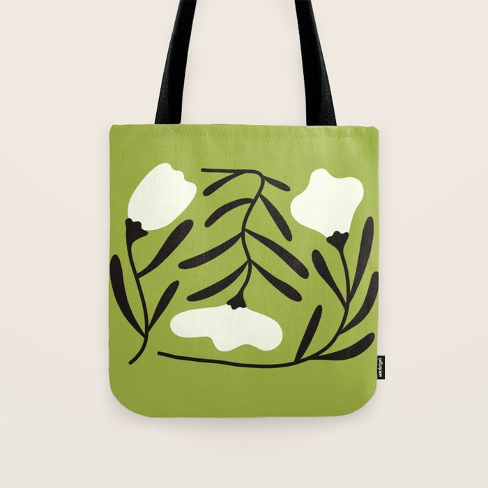 Mid-Century Alba Flowers  Tote Bag Gallery Image 1