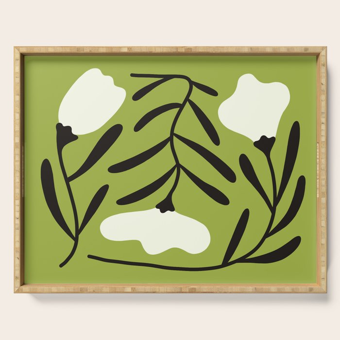 Mid-Century Alba Flowers  Serving Tray Gallery Image 1
