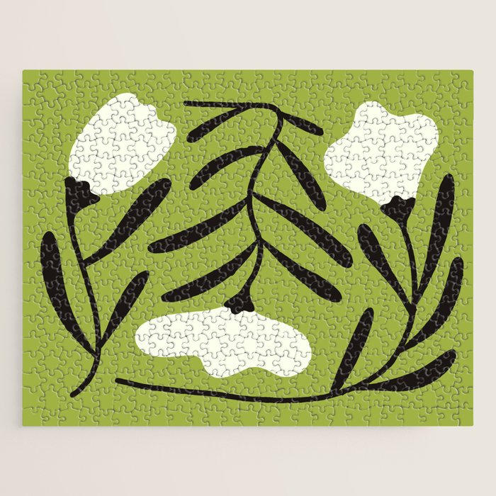 Mid-Century Alba Flowers  Jigsaw Puzzle Gallery Image 1