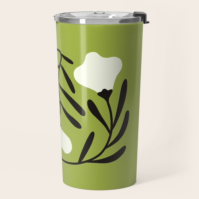 Mid-Century Alba Flowers  Travel Mug Gallery Image 2