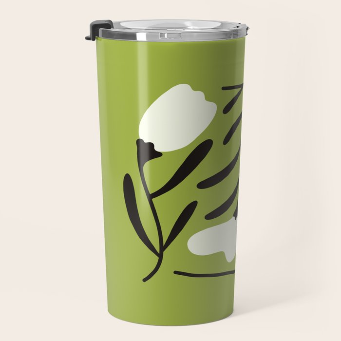 Mid-Century Alba Flowers  Travel Mug Gallery Image 3