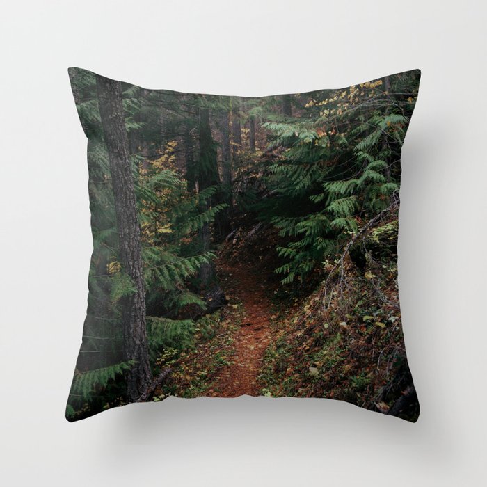 Fall Trail Throw Pillow Gallery Image 6