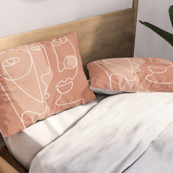 Faces 01 Pillow Sham Gallery Image 2