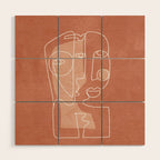 Faces 01 Wood Wall Art Gallery Image 1