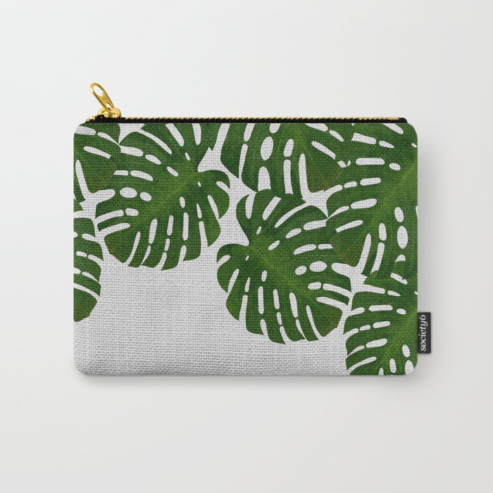 Monstera Leaf I Carry All Pouch Gallery Image 1