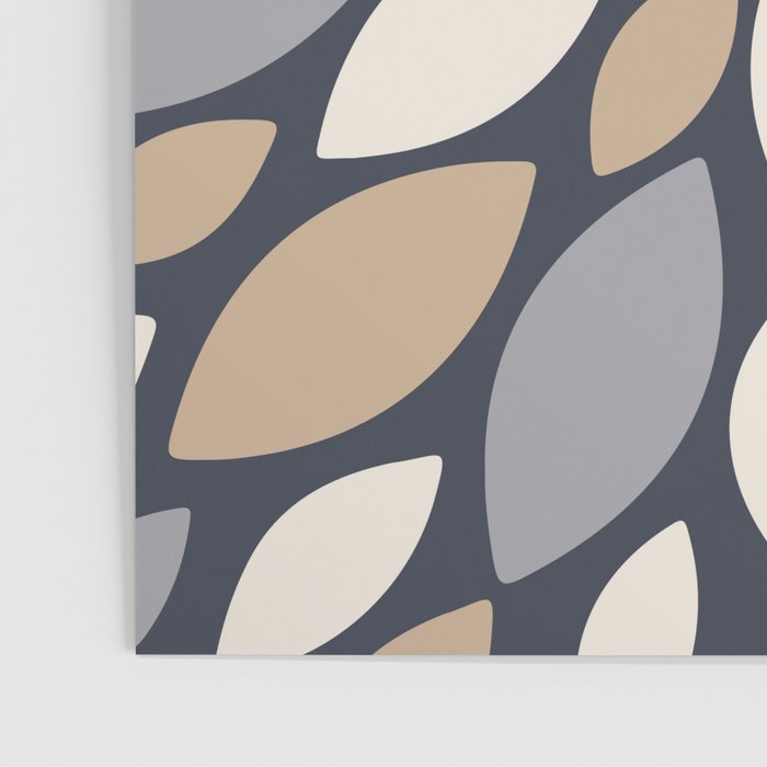 Gray Beige Flower Burst Petals Poster Gallery Image 3