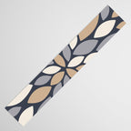 Gray Beige Flower Burst Petals Table Runner Gallery Image 3