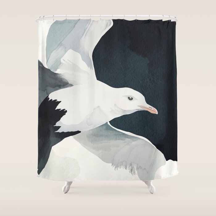 Silent Flight Shower Curtain Gallery Image 1