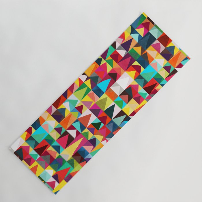 Abstract Geometric Mountains Yoga Mat Gallery Image 1