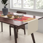 Striped Dog with Poppies Table Runner Gallery Image 2