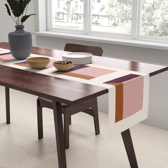 Minimalist 3D Pattern XX Table Runner Gallery Image 2