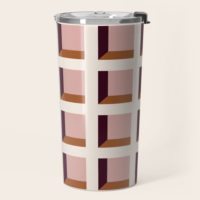 Minimalist 3D Pattern XX Travel Mug Gallery Image 2