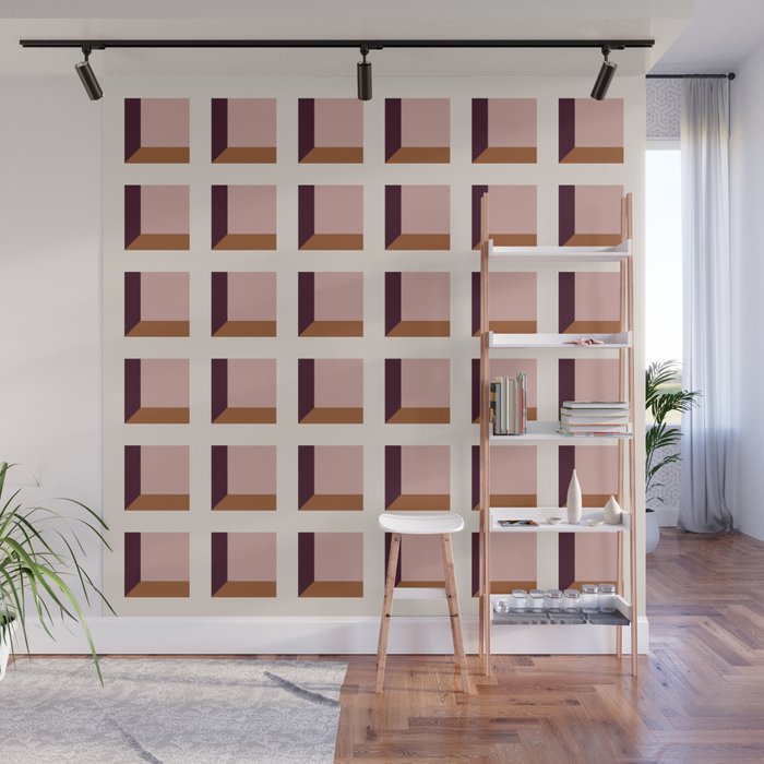 Minimalist 3D Pattern XX Wall Mural Gallery Image 1