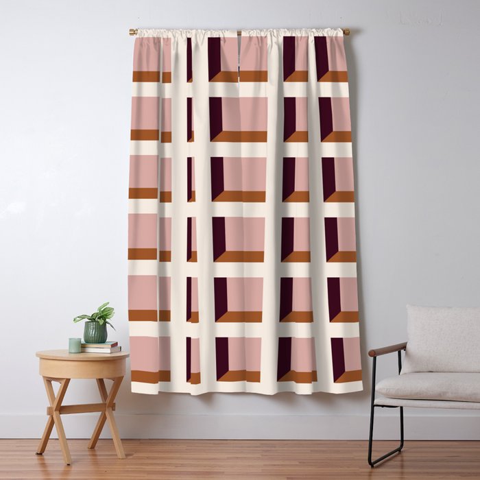 Minimalist 3D Pattern XX Window Curtain Gallery Image 5