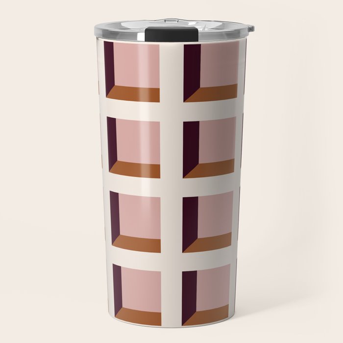 Minimalist 3D Pattern XX Travel Mug Gallery Image 1