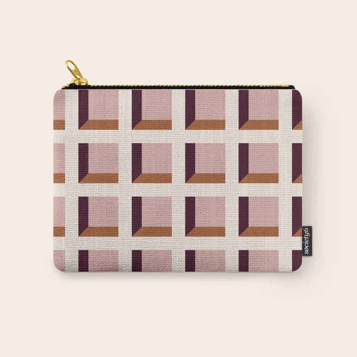 Minimalist 3D Pattern XX Carry All Pouch Gallery Image 1