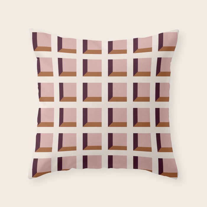 Minimalist 3D Pattern XX Throw Pillow Gallery Image 6