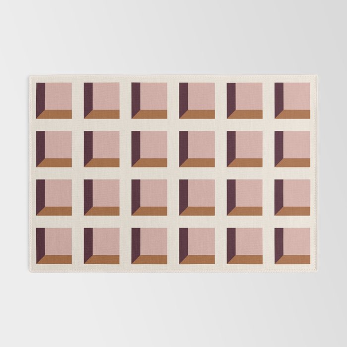 Minimalist 3D Pattern XX Rug Gallery Image 2