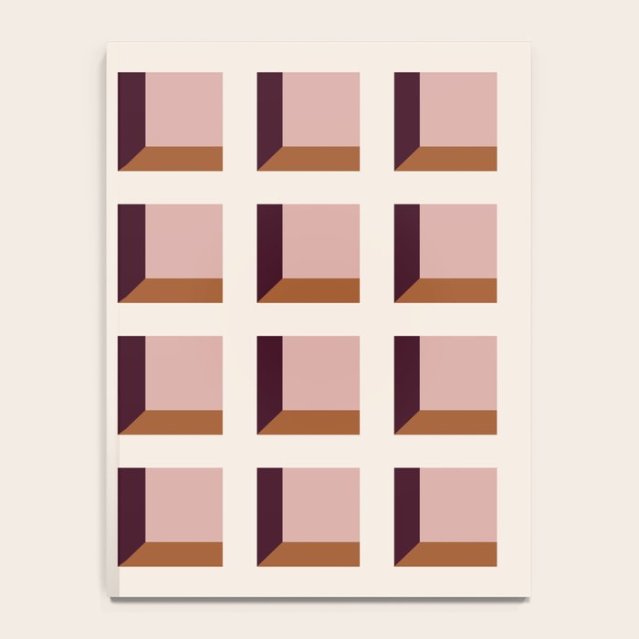 Minimalist 3D Pattern XX Notebook Gallery Image 4