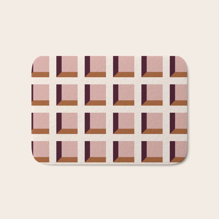 Minimalist 3D Pattern XX Bath Mat Gallery Image 1