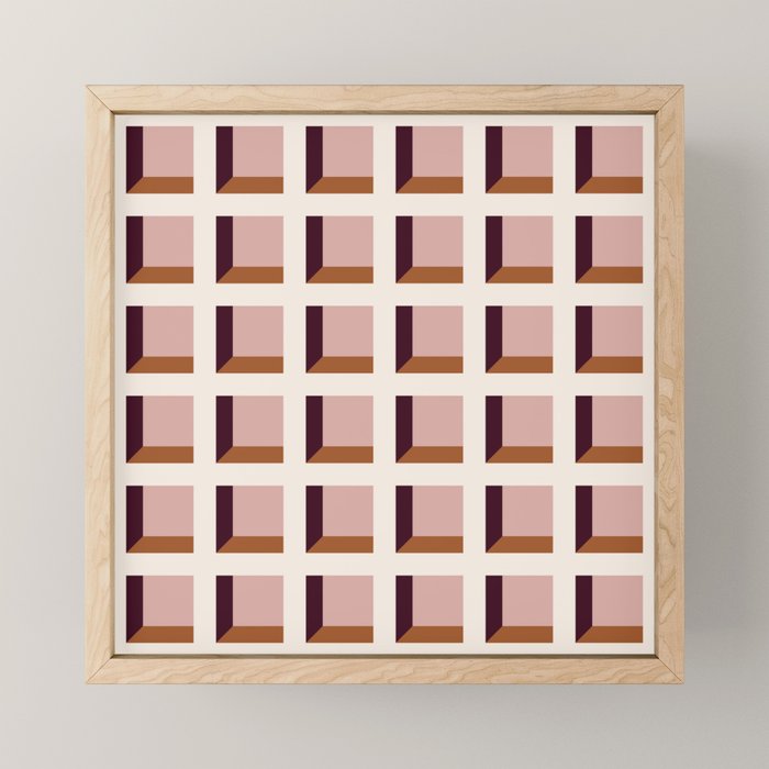 Minimalist 3D Pattern XX Mini Art Print Gallery Image 1