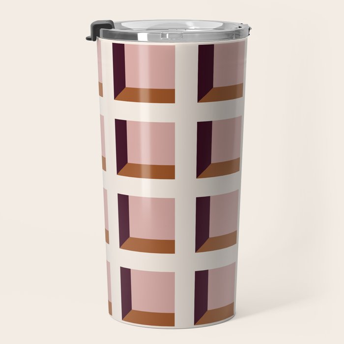 Minimalist 3D Pattern XX Travel Mug Gallery Image 3